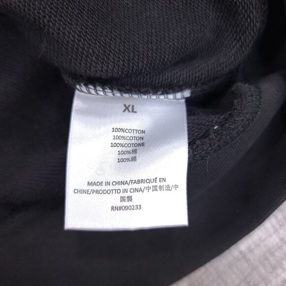 Essentials Fear Of God Sweatshirt Womens XL Black Fade 3/4 Sleeve Oversized Mock - Picture 8 of 9